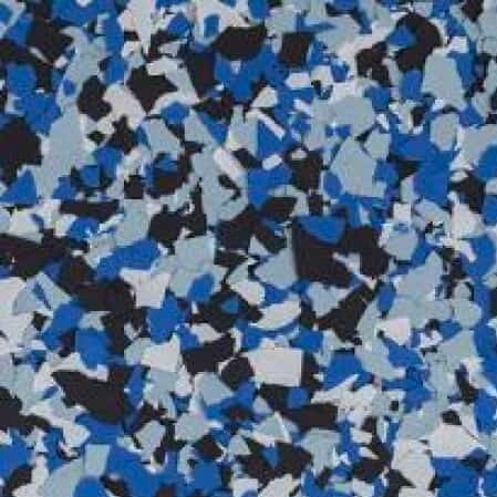 floor with blue and black flakes - Innovative Garage Flooring full flake epoxy flooring