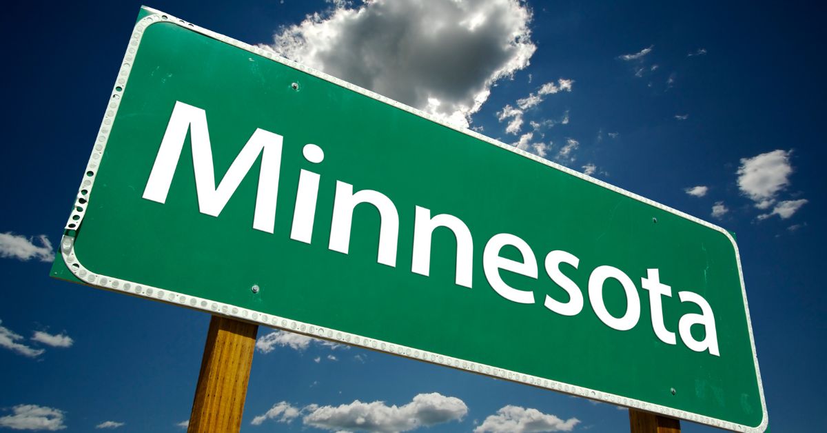 green state sign that says Minnesota - Innovative Garage Flooring epoxy flooring contractors near