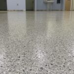 epoxy flooring close up in a commercial building - Innovative Garage Flooring epoxy flooring