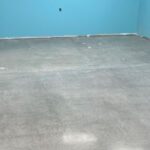 concrete floor being prepped to be polished - Innovative Garage Flooring polished concrete