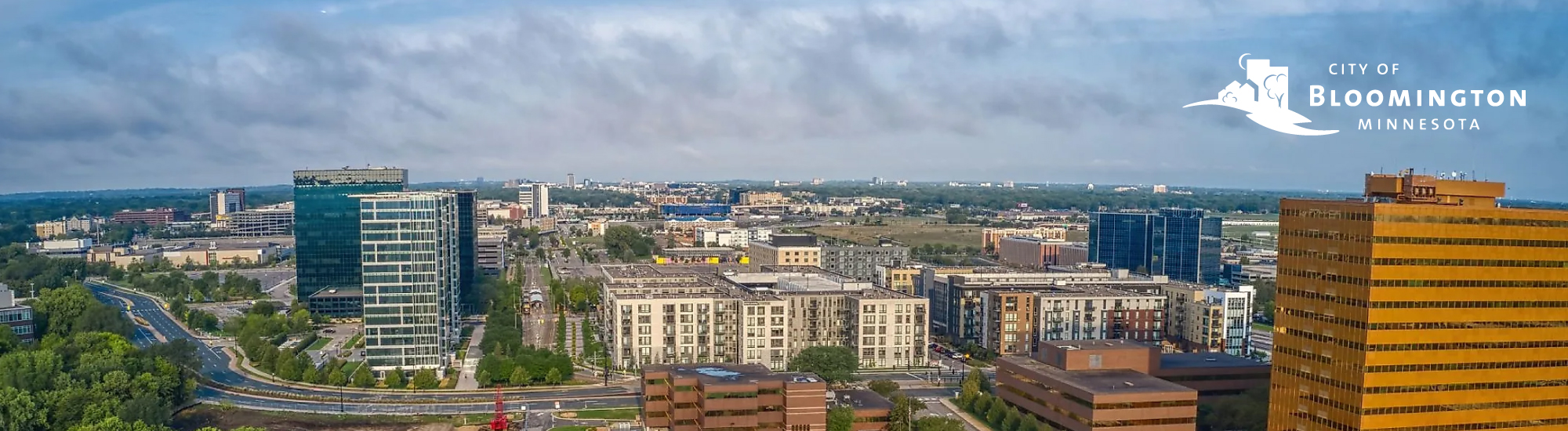 aerial view of a suburban city - Innovative Garage Flooring Bloomington epoxy flooring