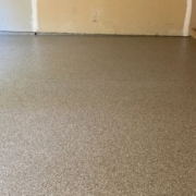 full flake epoxy flooring with brown and white flakes - Innovative Garage Flooring epoxy flooring