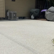 backyard with full flake epoxy patio - Innovative Garage Flooring epoxy flooring