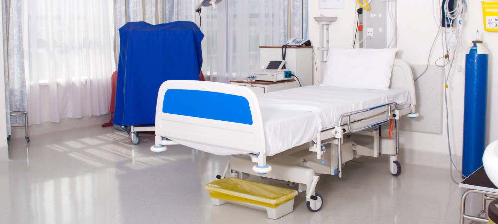 empty hospital bed - Innovative Garage Flooring epoxy flooring for healthcare & medical facilities